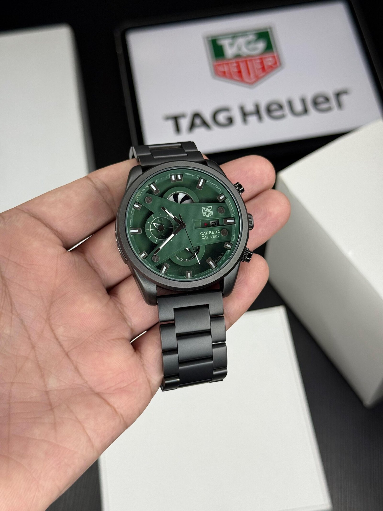 72 Carrera Green Dial Chronograph Luxury Edition