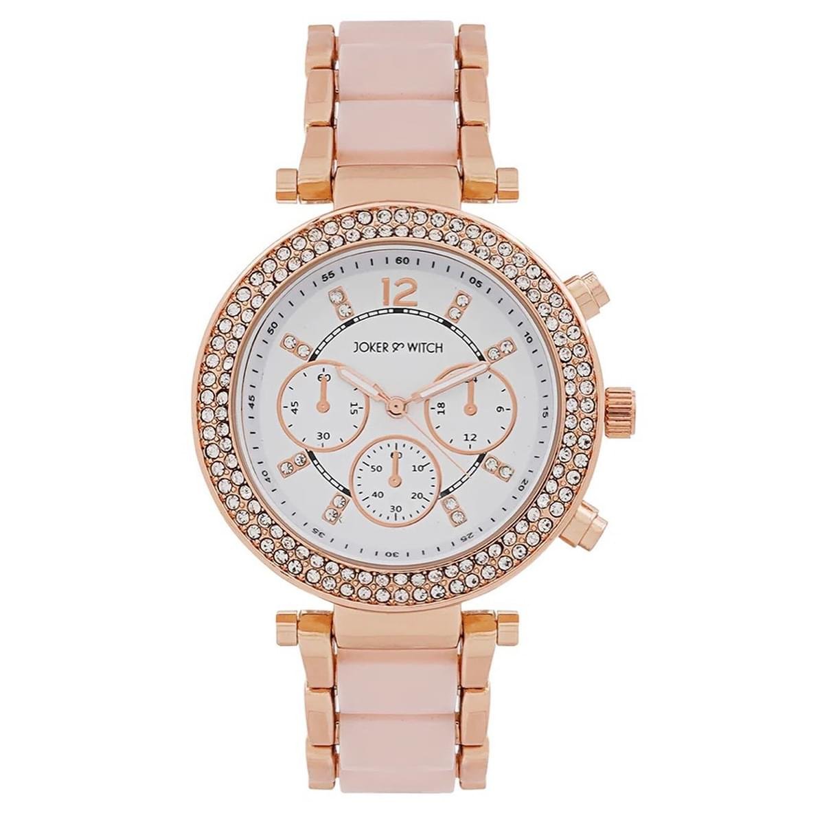 Analog Rose Gold Dial Women's Watch-MK6307 - Image 1