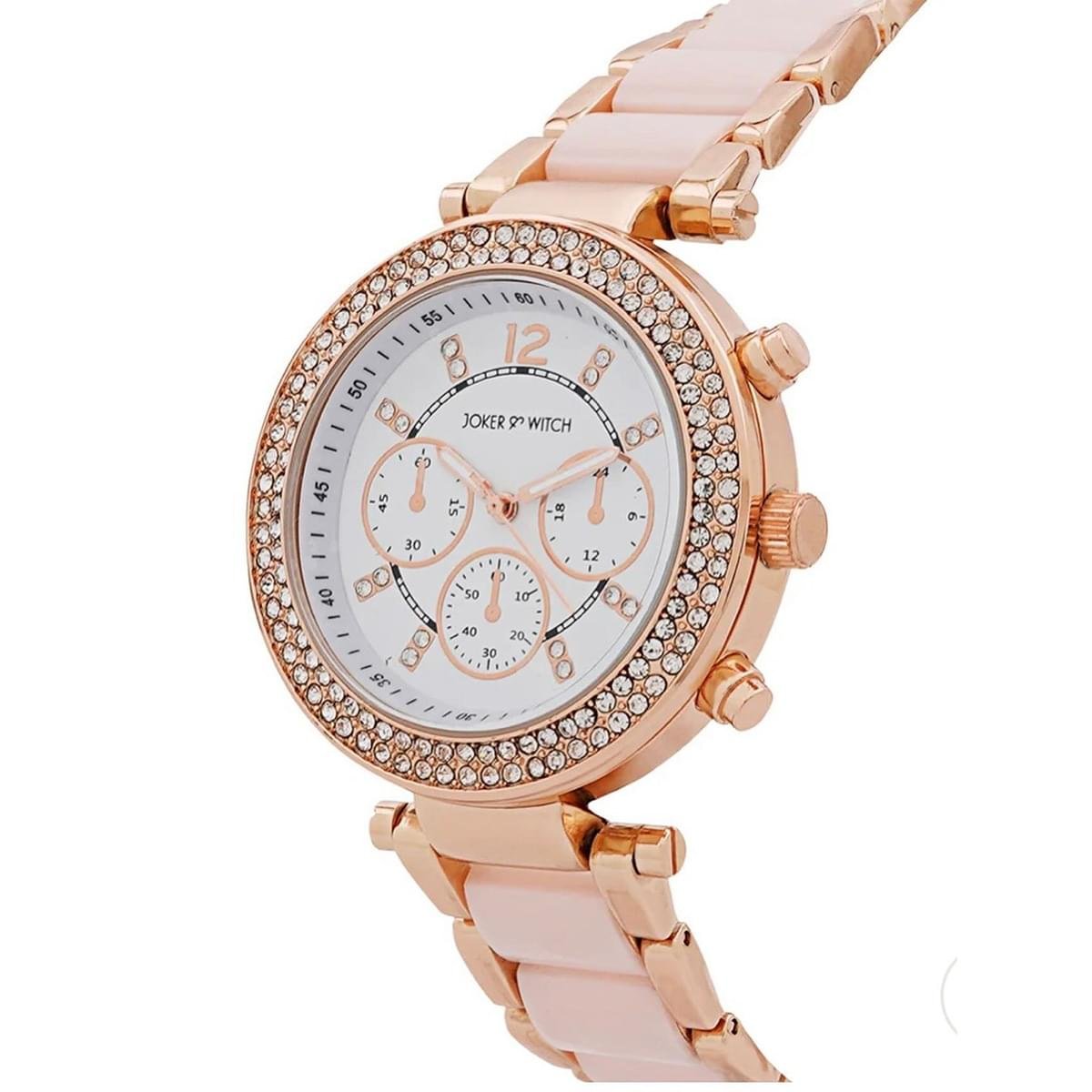 Analog Rose Gold Dial Women's Watch-MK6307 - Image 2