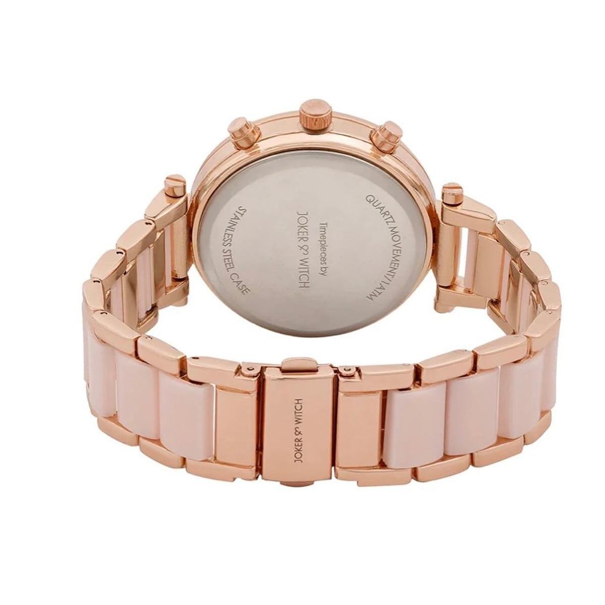 Analog Rose Gold Dial Women's Watch-MK6307 - Image 3