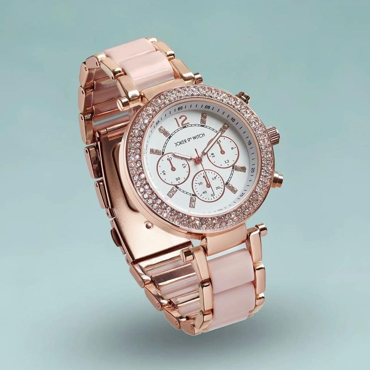 Analog Rose Gold Dial Women's Watch-MK6307 - Image 4